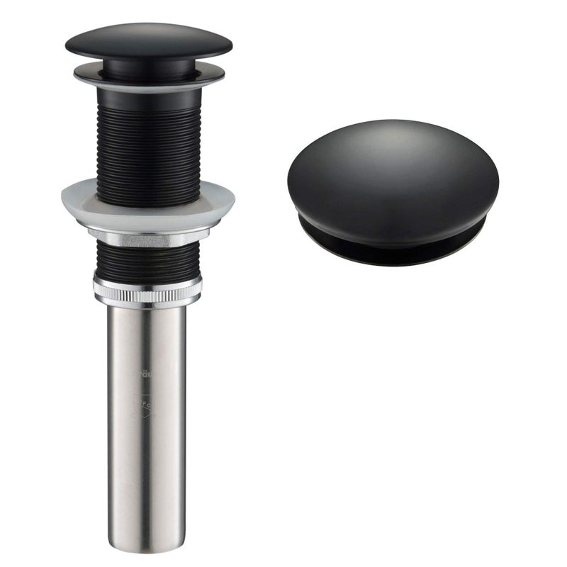 KRAUS Pop-Up Drain in Matte Black, PU-10MB - Image 1
